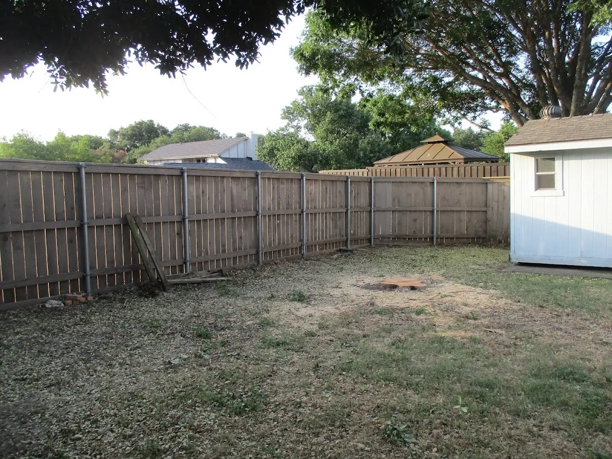 Cleared yard after professional tree removal in Woodruff